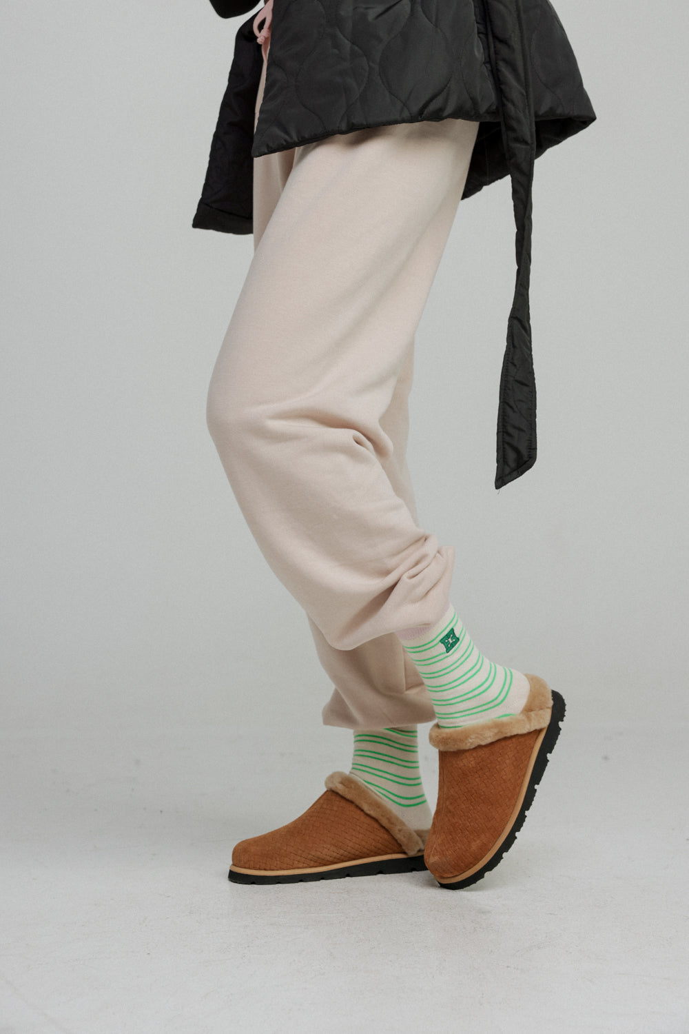 EE Green Striped Socks