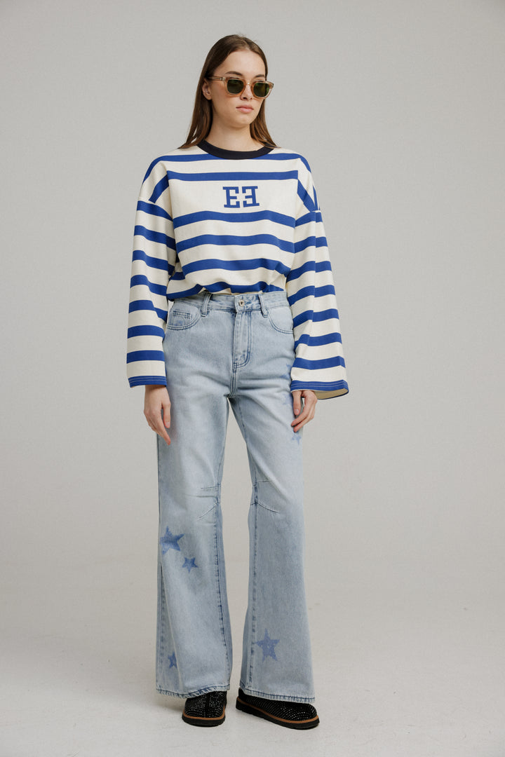 Center Blue Stripes Shirt