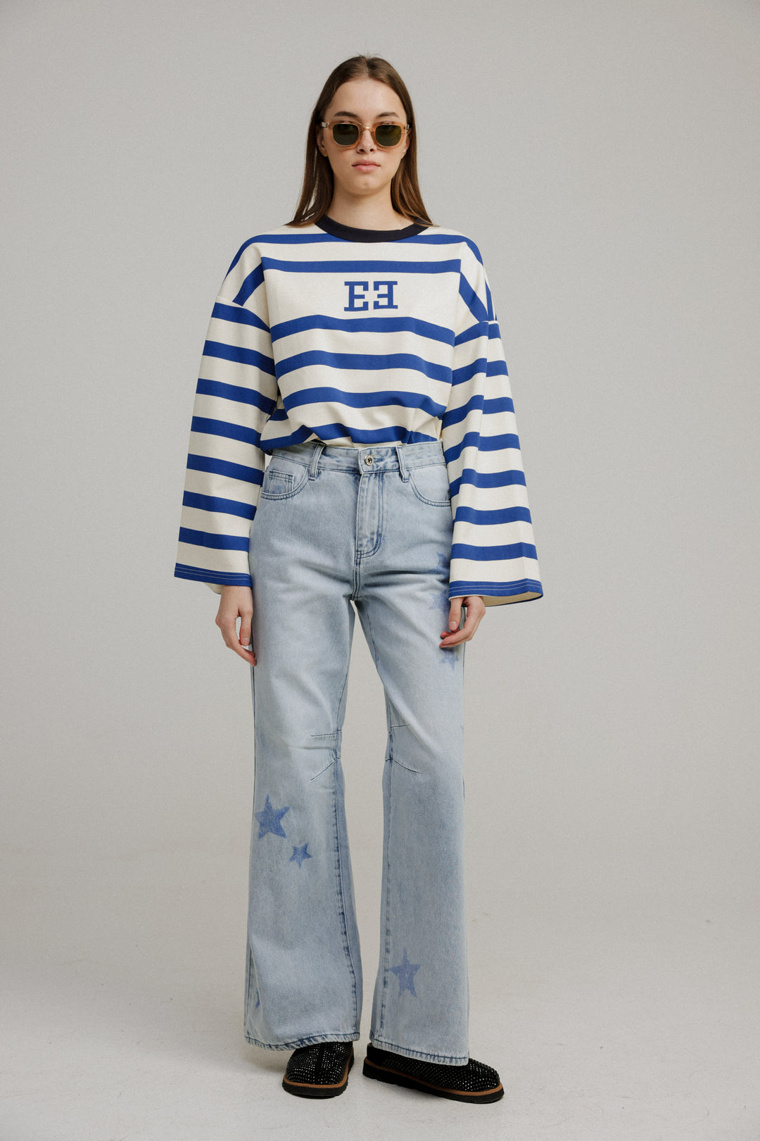 Center Blue Stripes Shirt