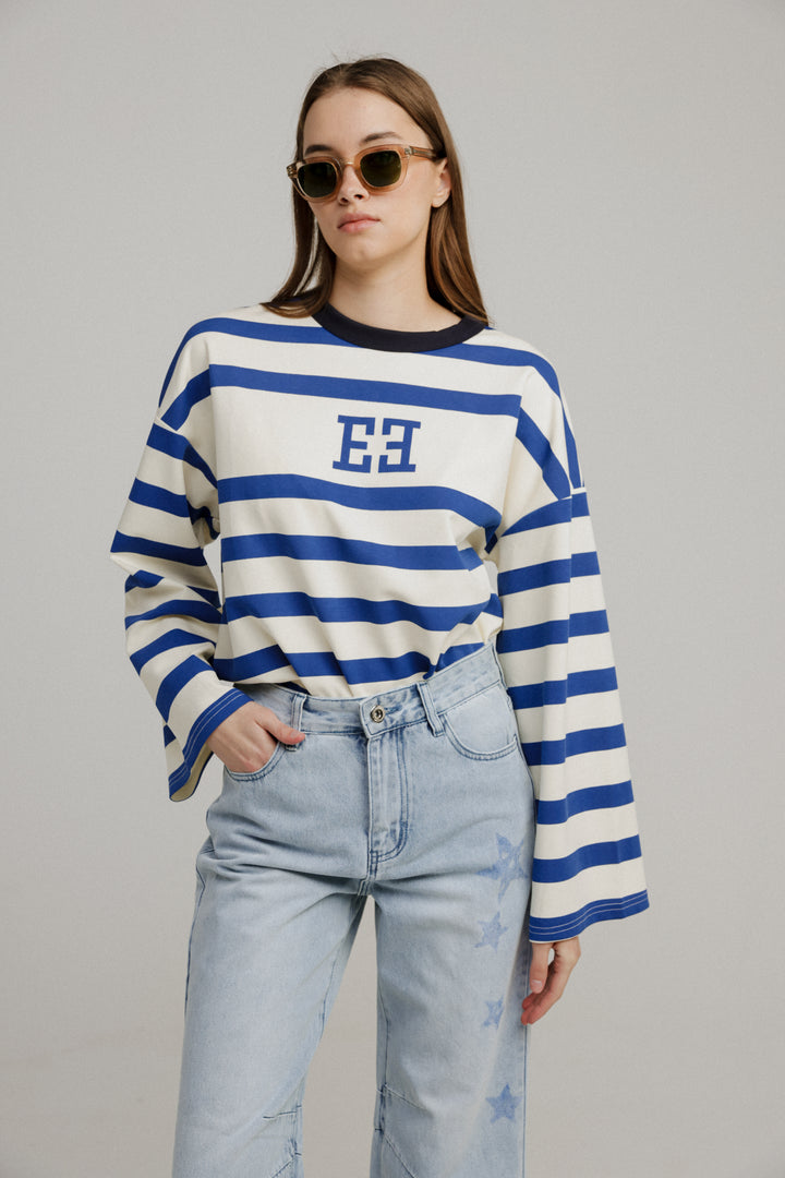 Center Blue Stripes Shirt