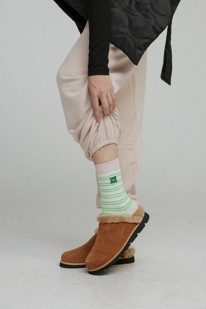 EE Green Striped Socks