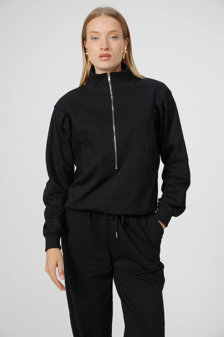 Floating Black Sweatshirt