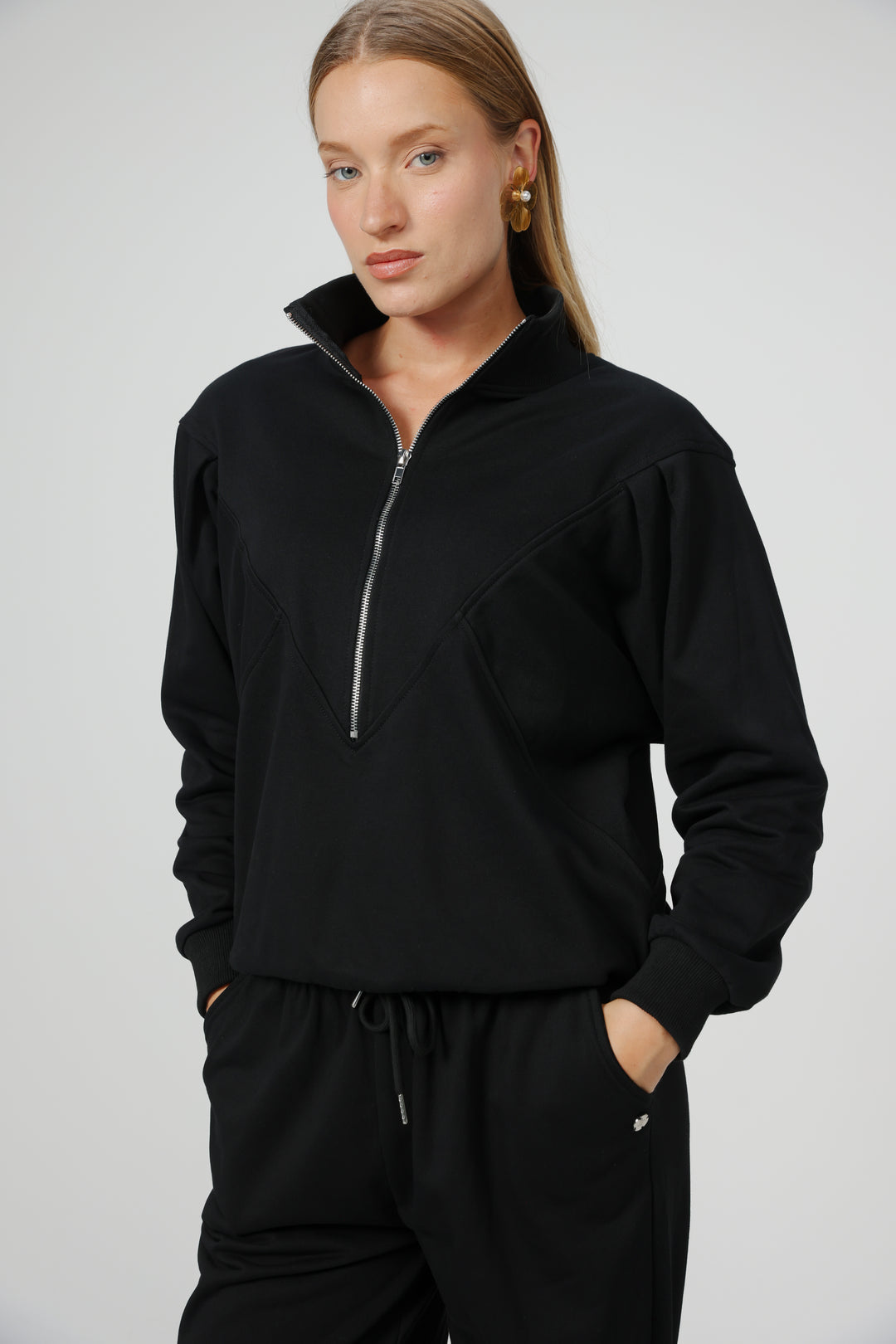 Floating Black Sweatshirt