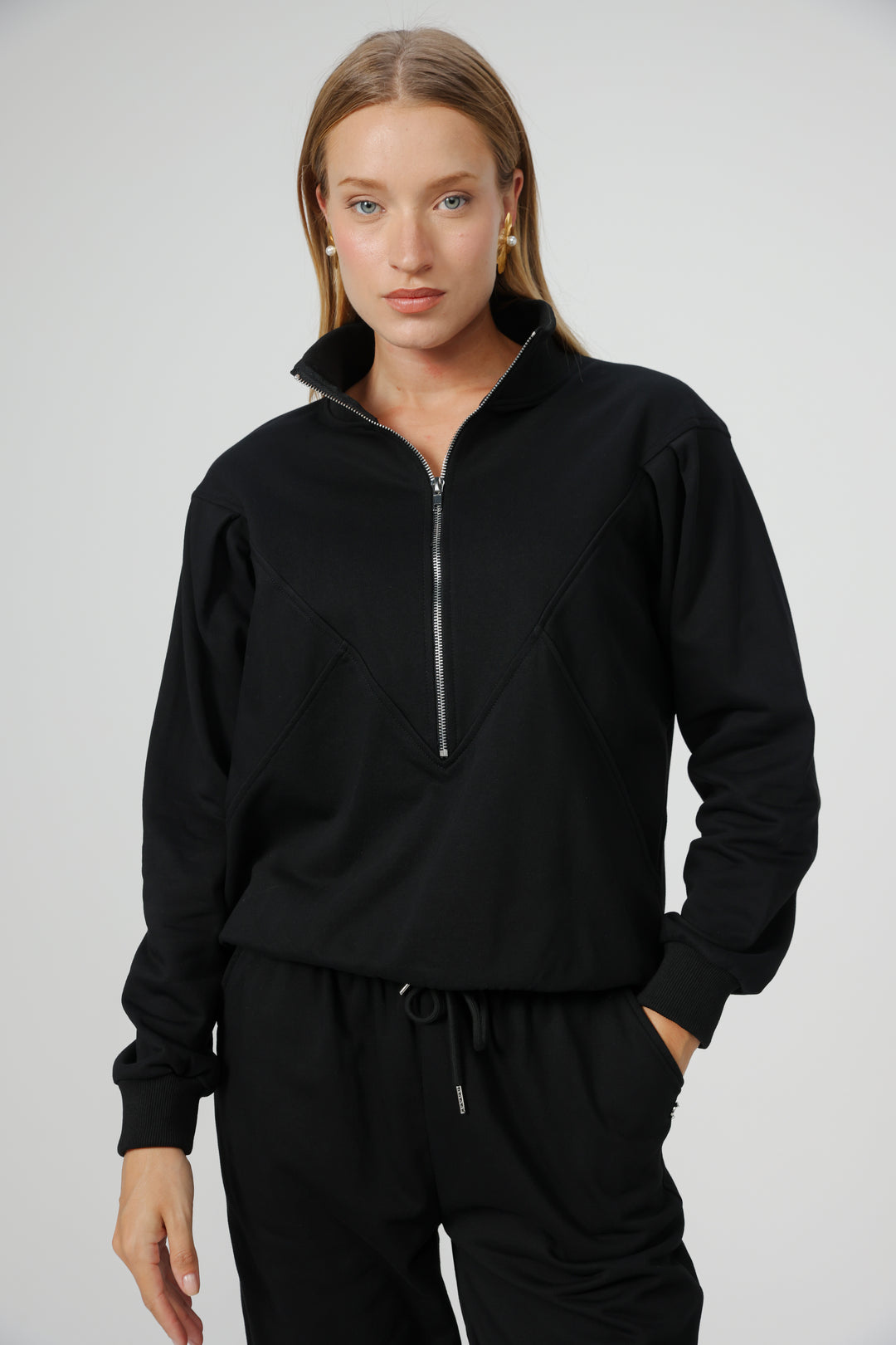 Floating Black Sweatshirt