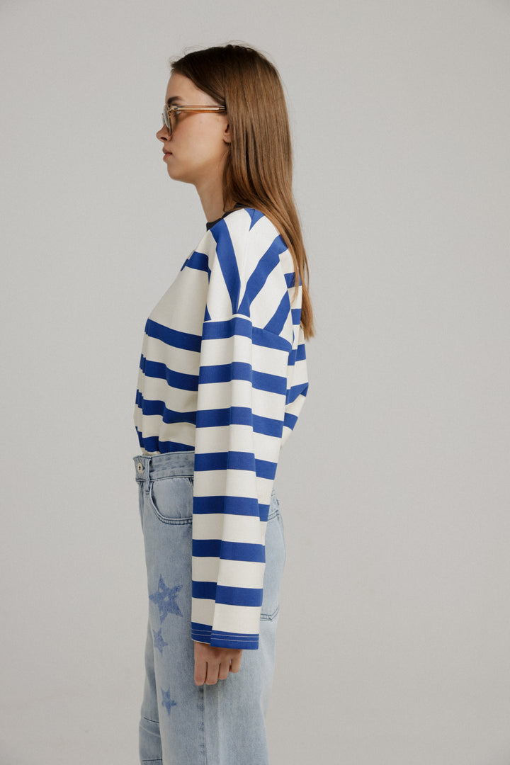 Center Blue Stripes Shirt