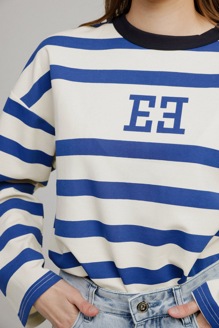 Center Blue Stripes Shirt