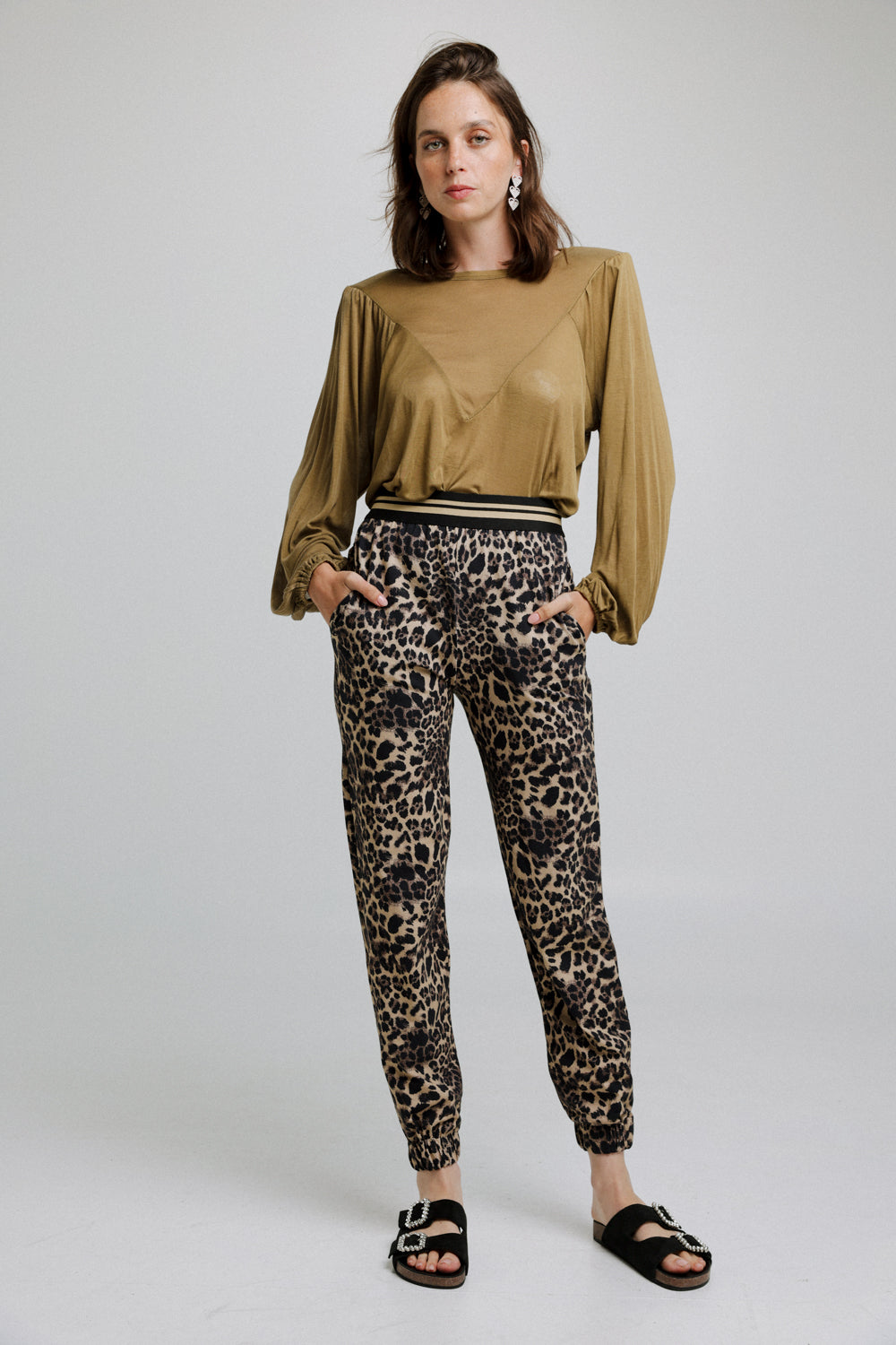 Jump Leopard Joggers