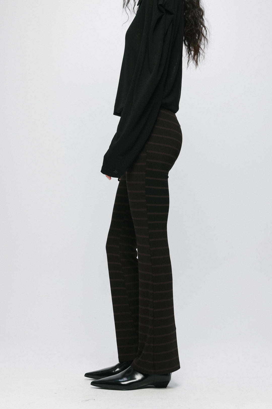 Moosh Brown Striped Legging