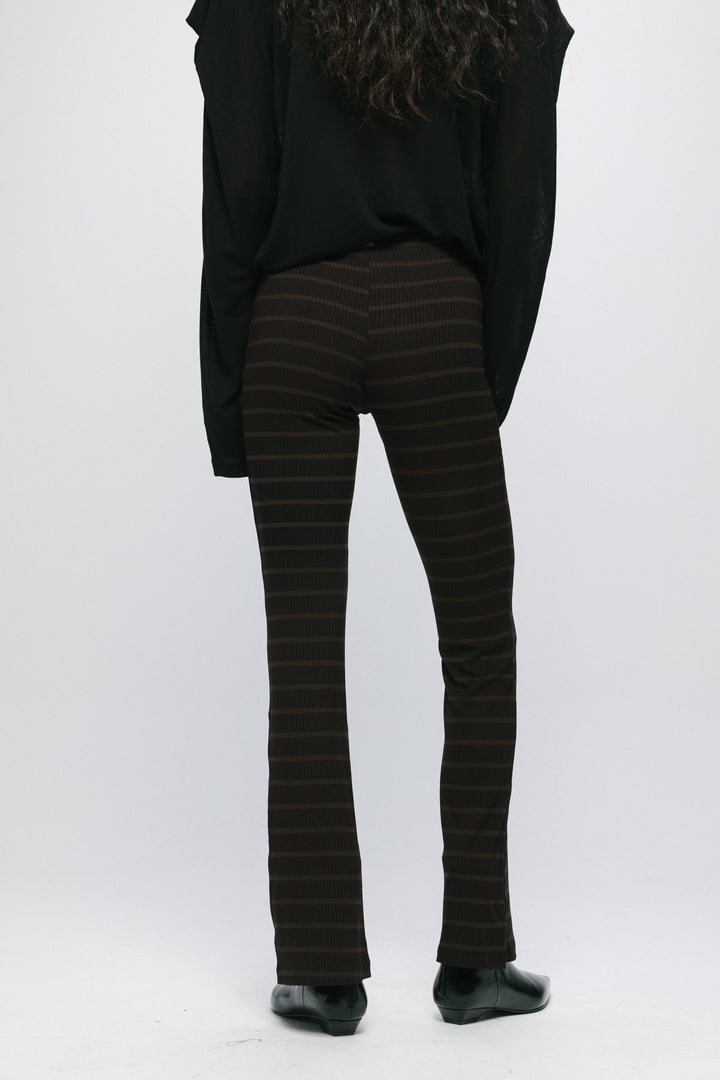 Moosh Brown Striped Legging
