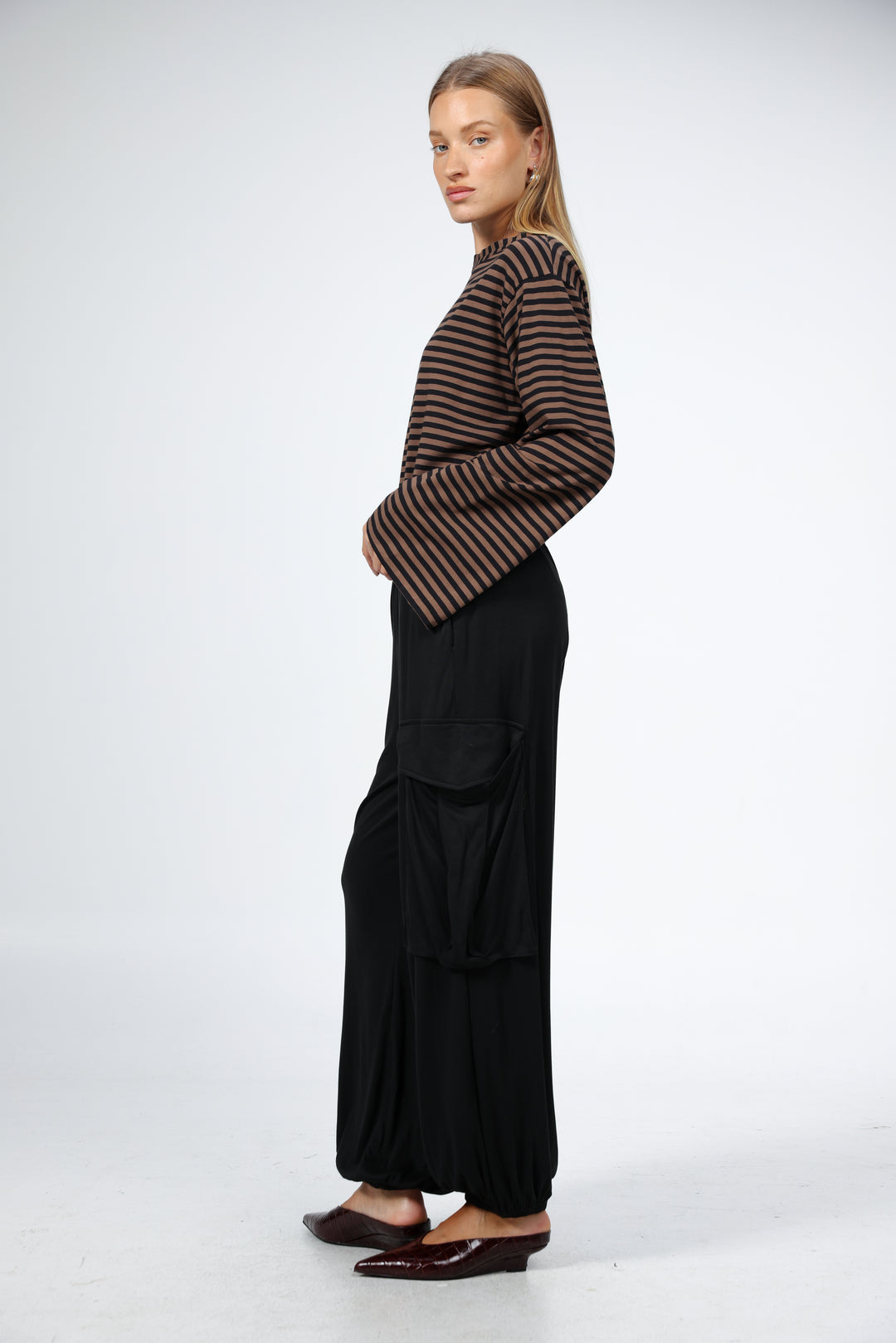 Gull Black Cargo Joggers