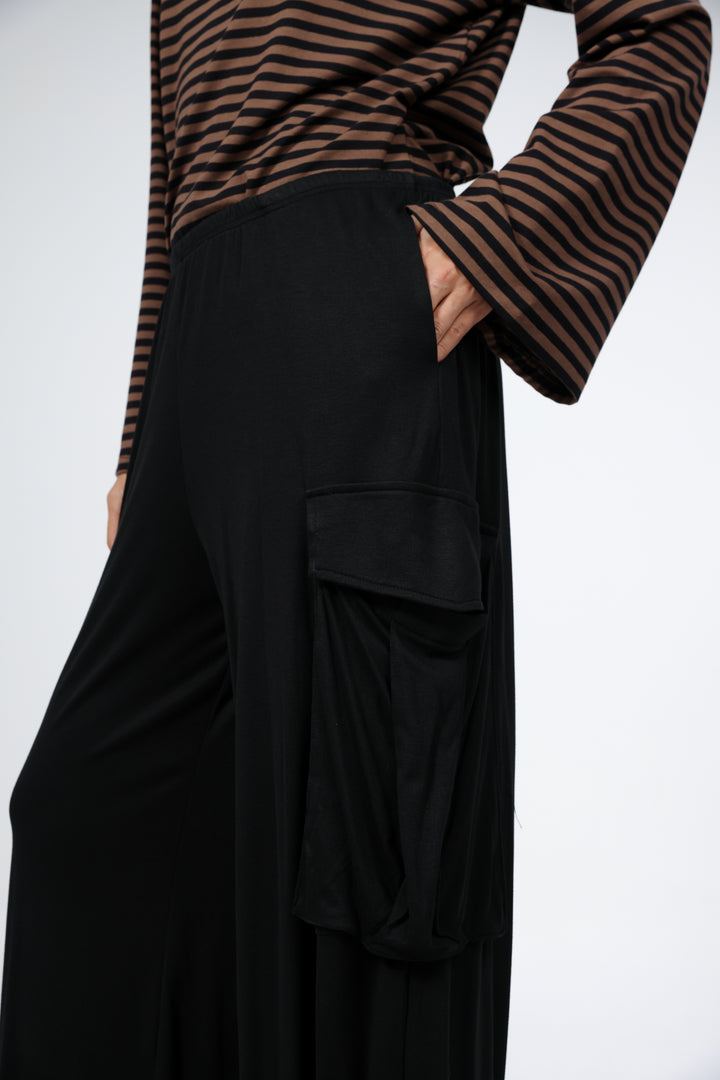Gull Black Cargo Joggers