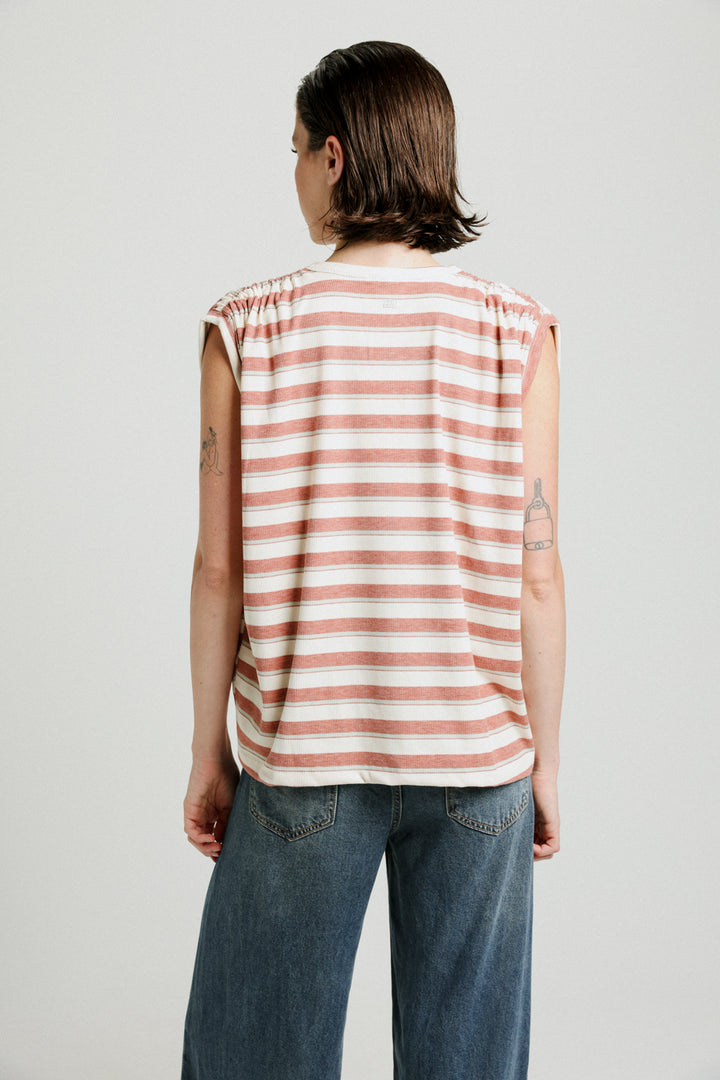 Tank You Brick Stripes Top