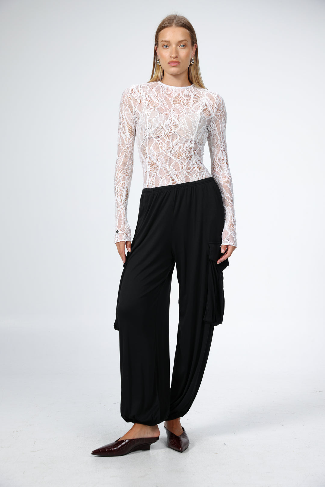 Cream Lace Shirt
