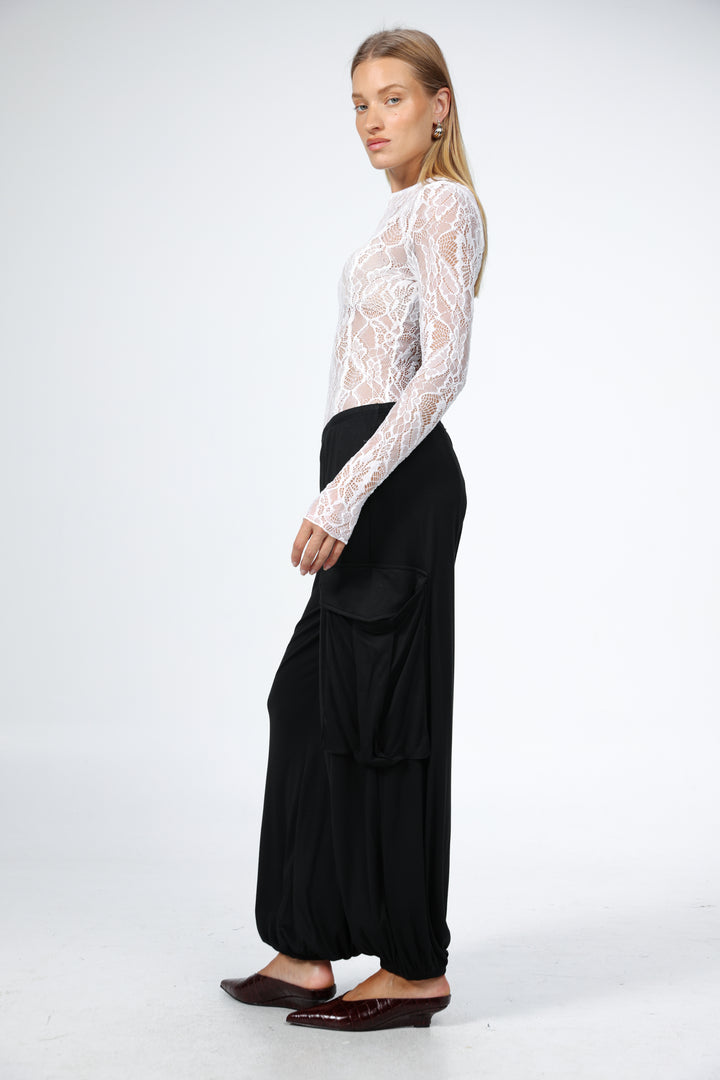 Cream Lace Shirt