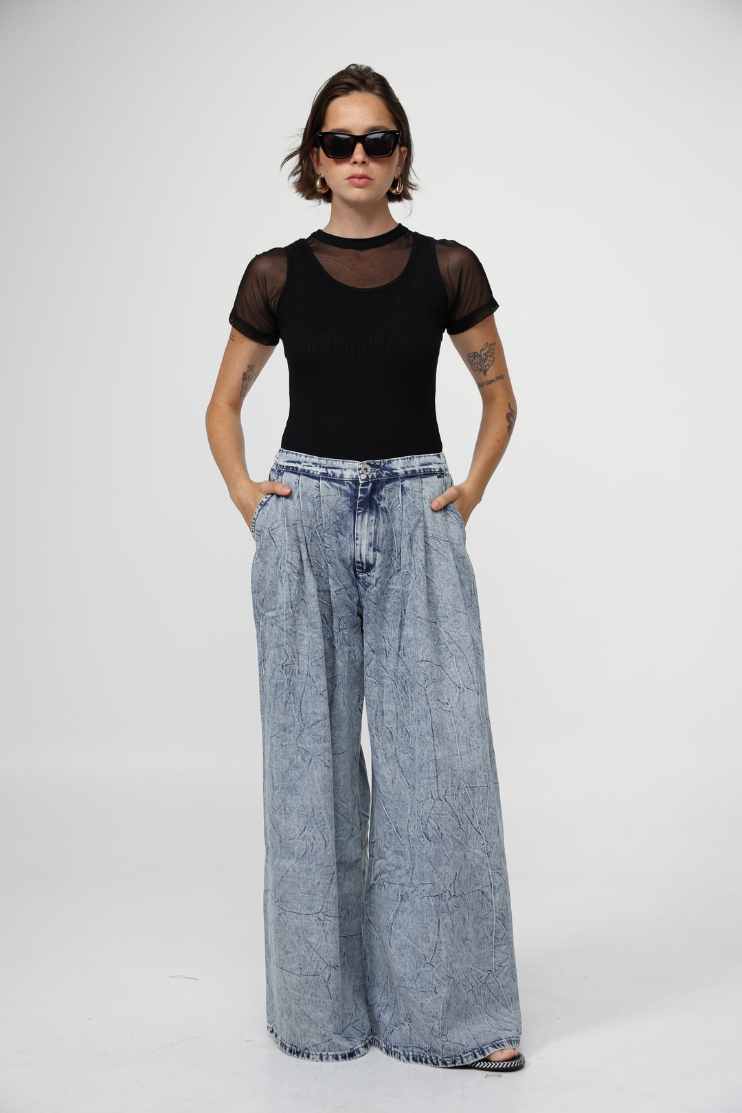 Job Black Mesh T-Shirt