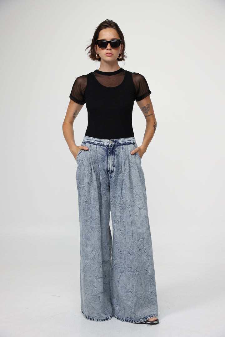 Job Black Mesh T-Shirt