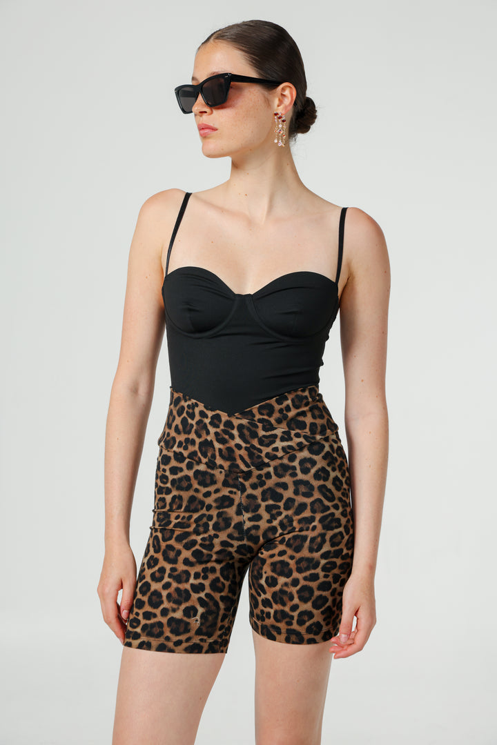 Croissant Black Bodysuit