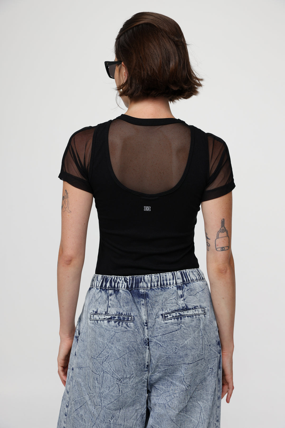Job Black Mesh T-Shirt