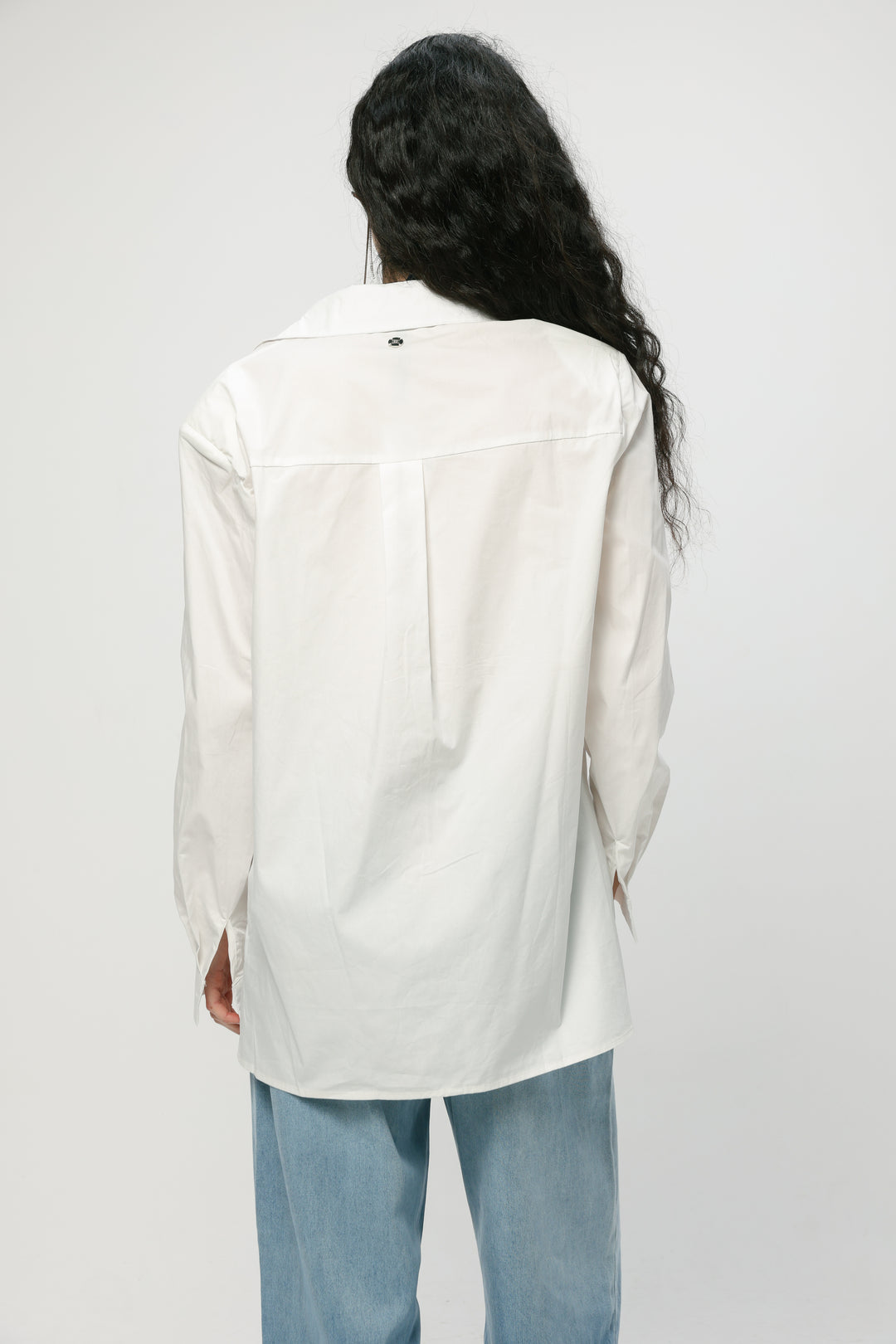 Padded White Buttoned Shirt