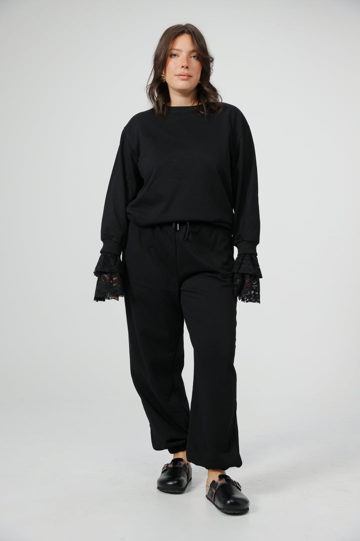 Drifting Black Sweatshirt