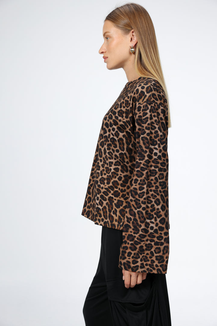 Boyfriend Leopard Shirt