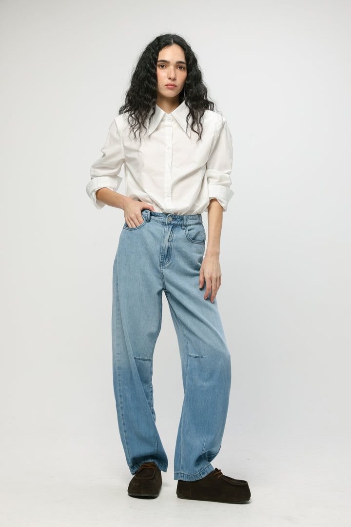 Padded White Buttoned Shirt