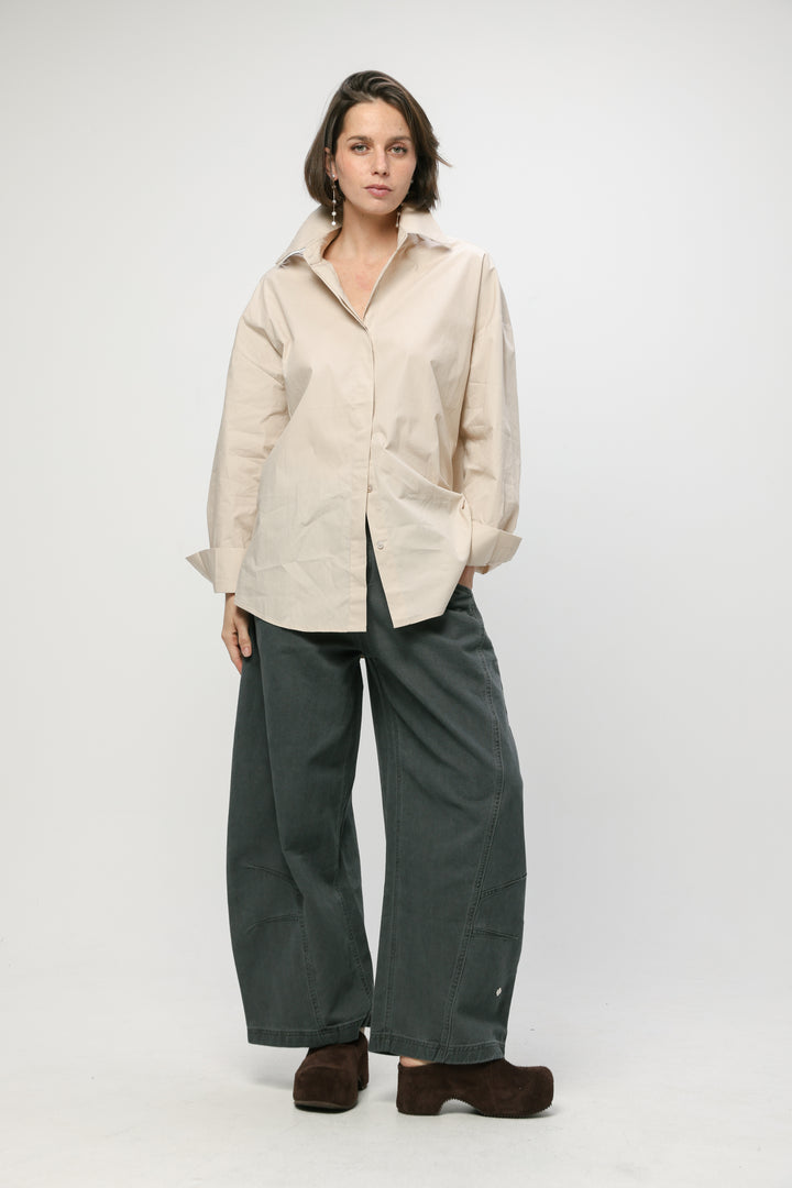 Classic Beige Buttoned Shirt