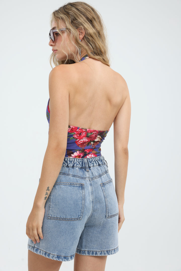 Note Floral Bodysuit