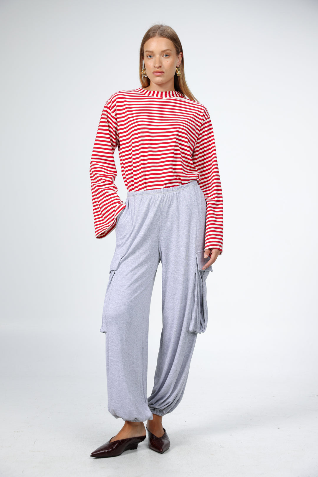 Boyfriend Red Stripes Shirt