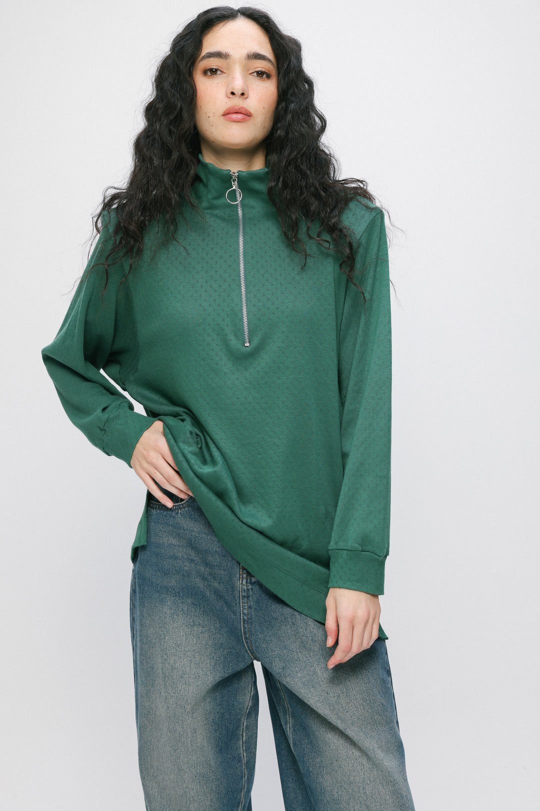 Adam Green Padded Polo חולצת פולו ירוקה