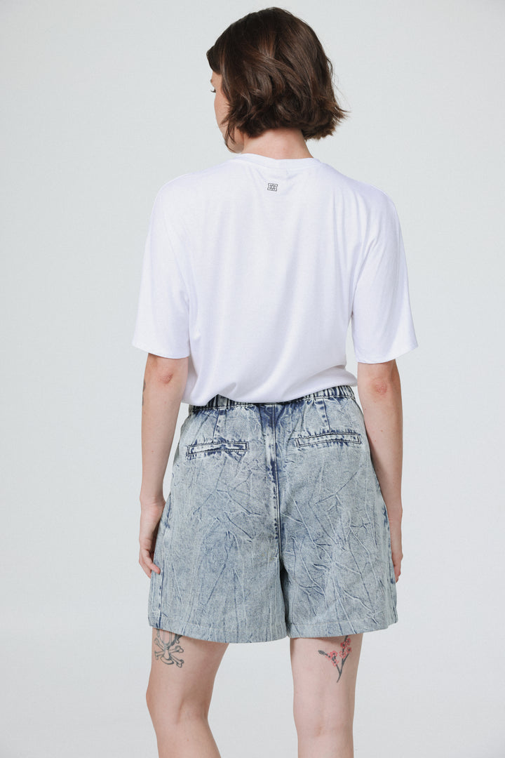 Melchett Light Blue Denim Shorts