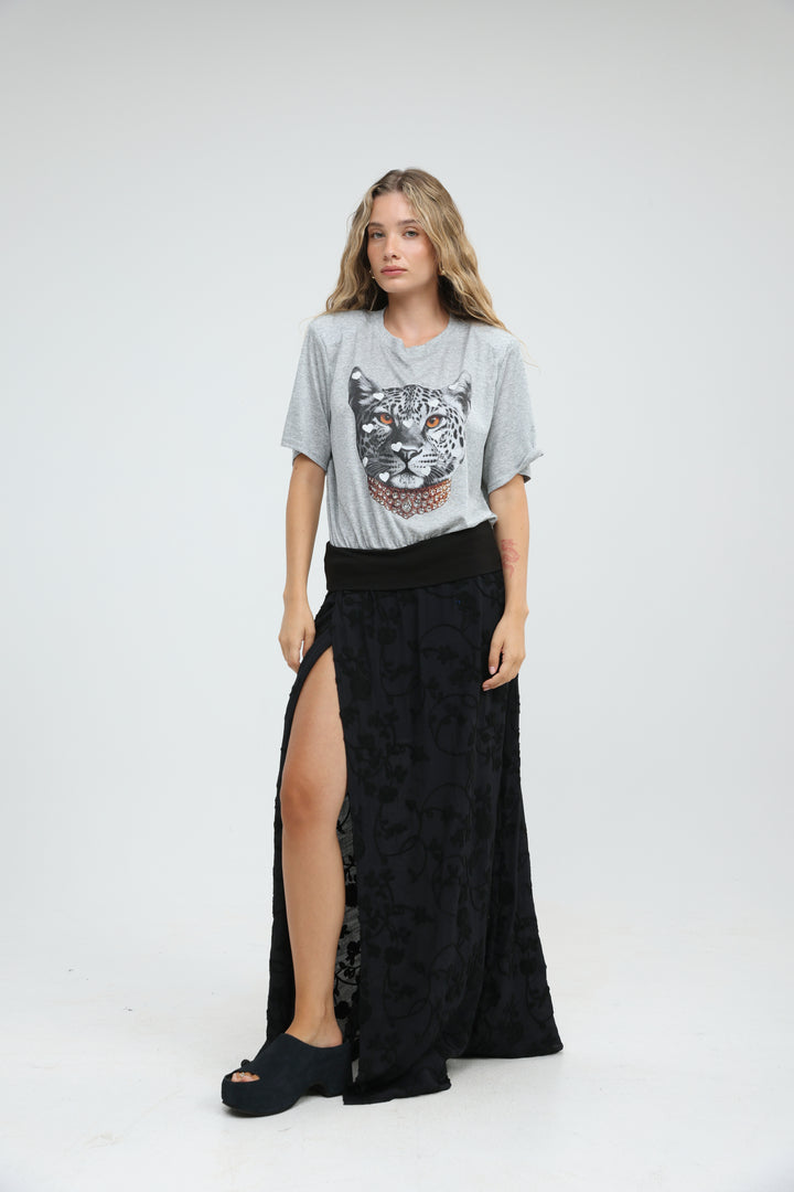 Prado Black Maxi Skirt