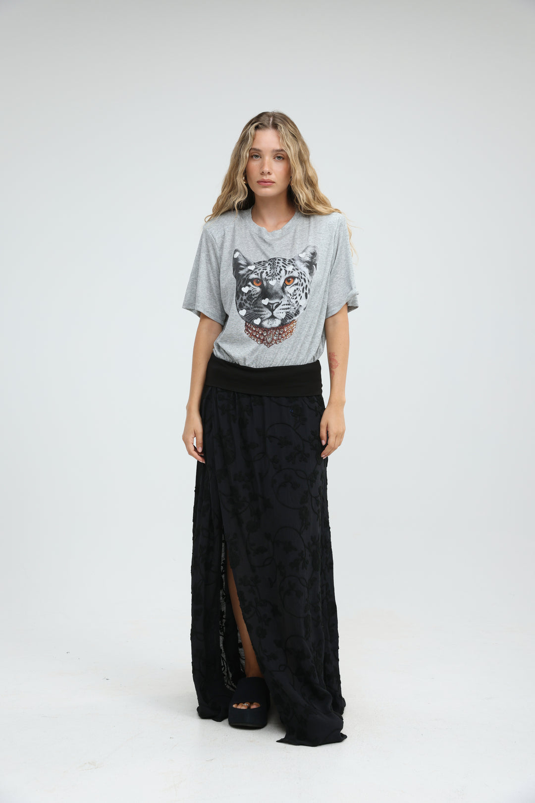 Prado Black Maxi Skirt