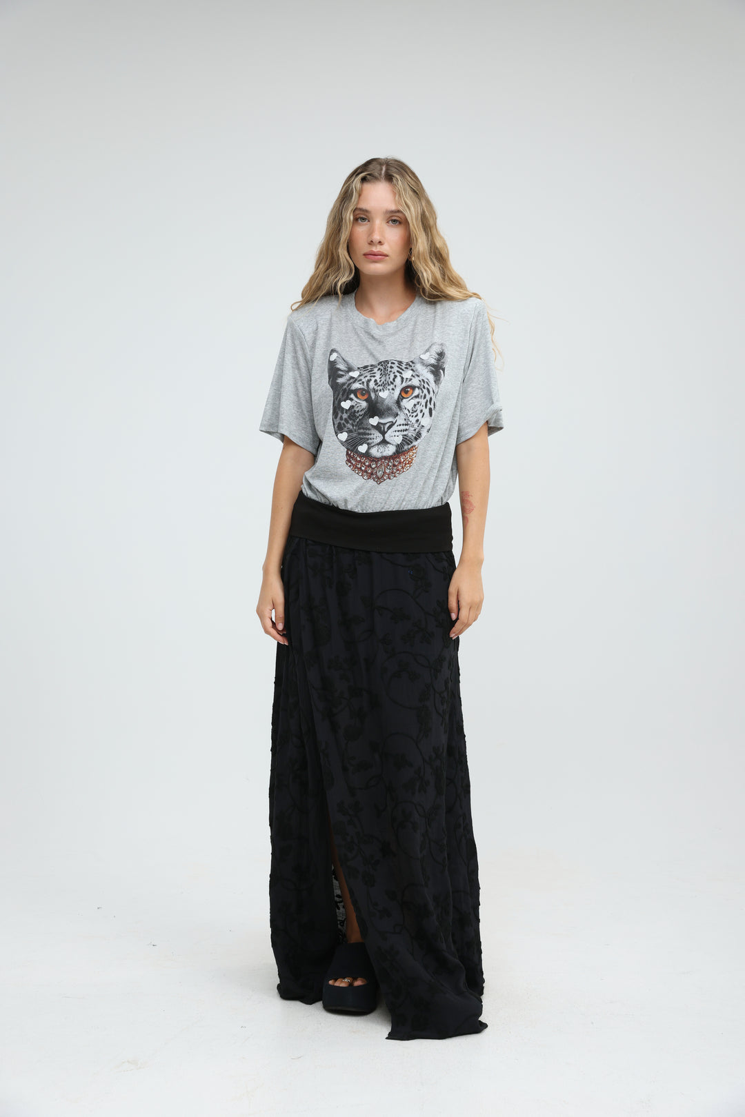 Prado Black Maxi Skirt