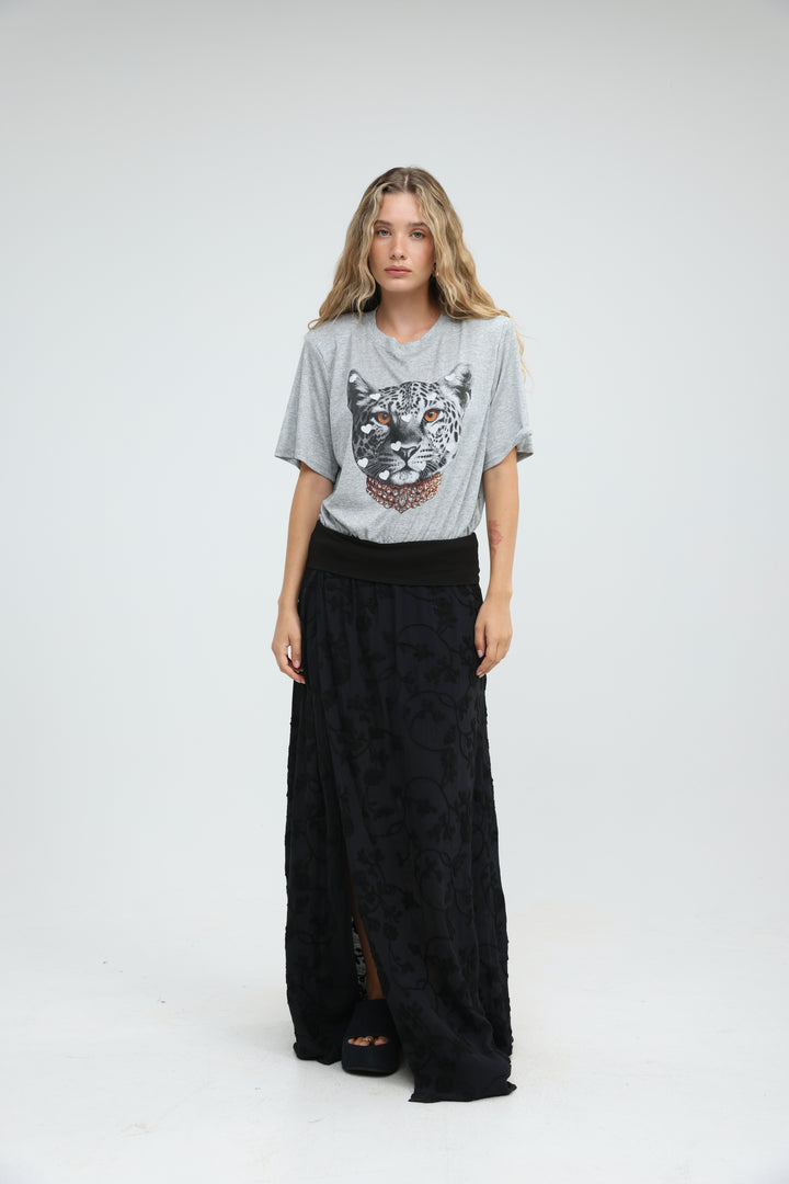 Prado Black Maxi Skirt