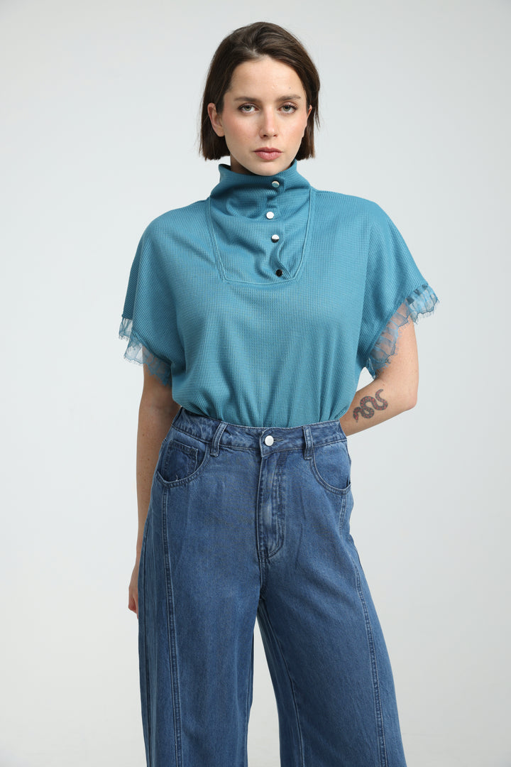 Harmony Teal Bodysuit