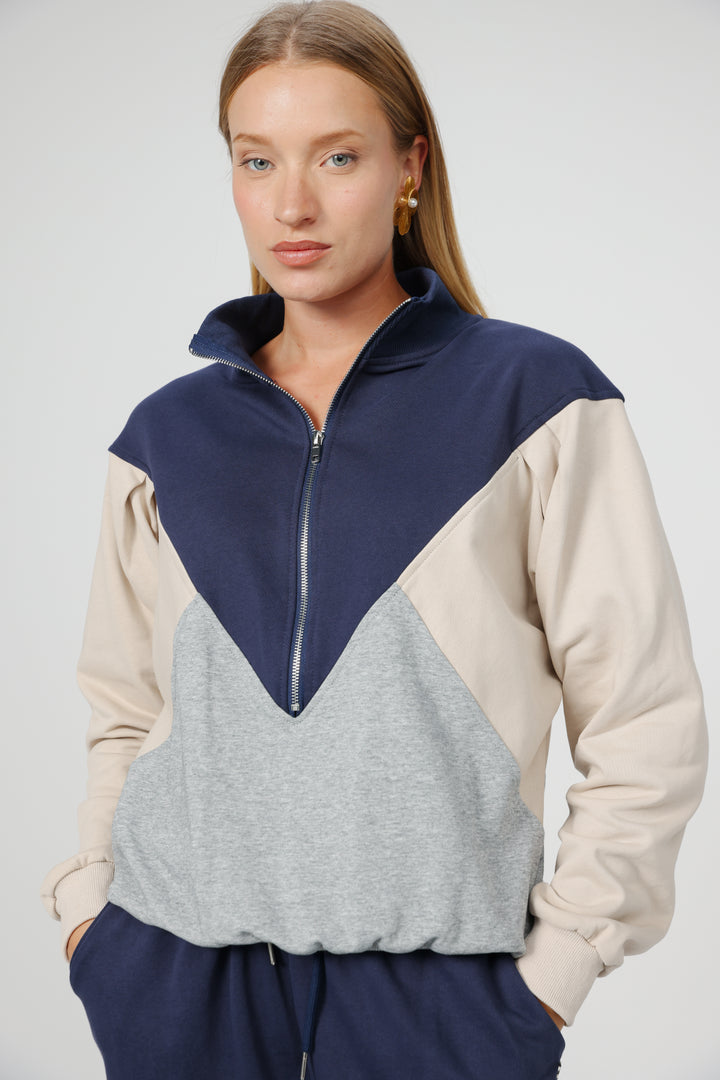 Melting Navy Mix Sweatshirt