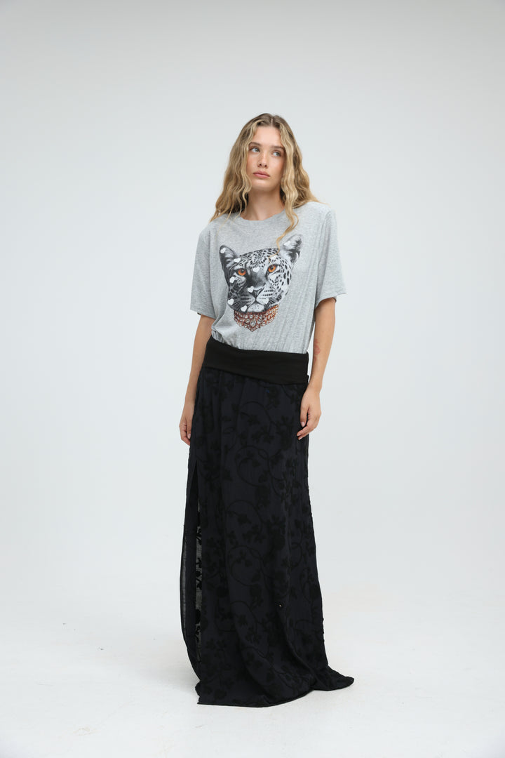 Prado Black Maxi Skirt
