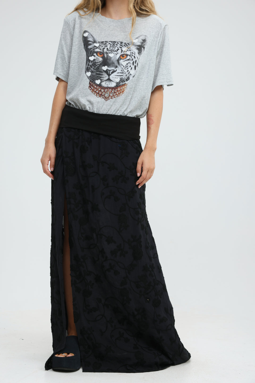 Prado Black Maxi Skirt
