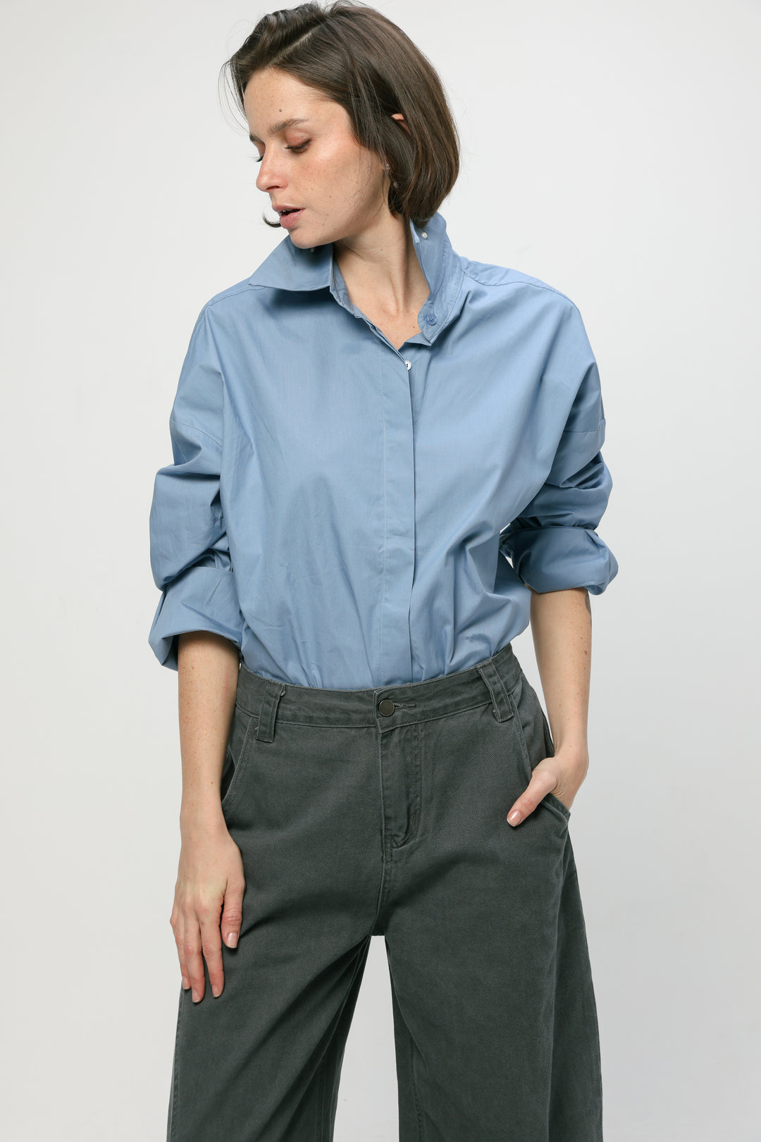 Classic Blue Buttoned Shirt