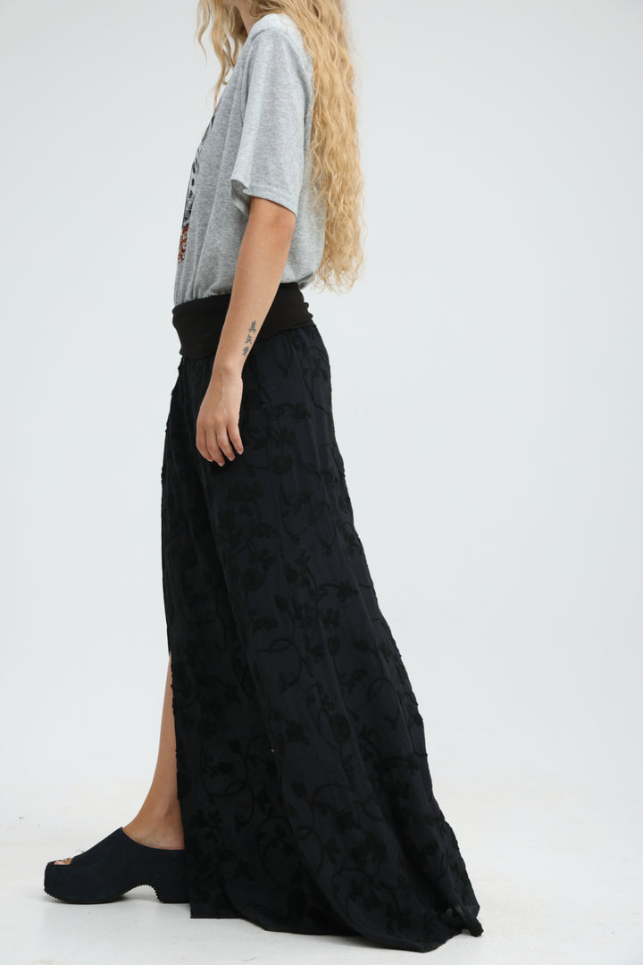 Prado Black Maxi Skirt