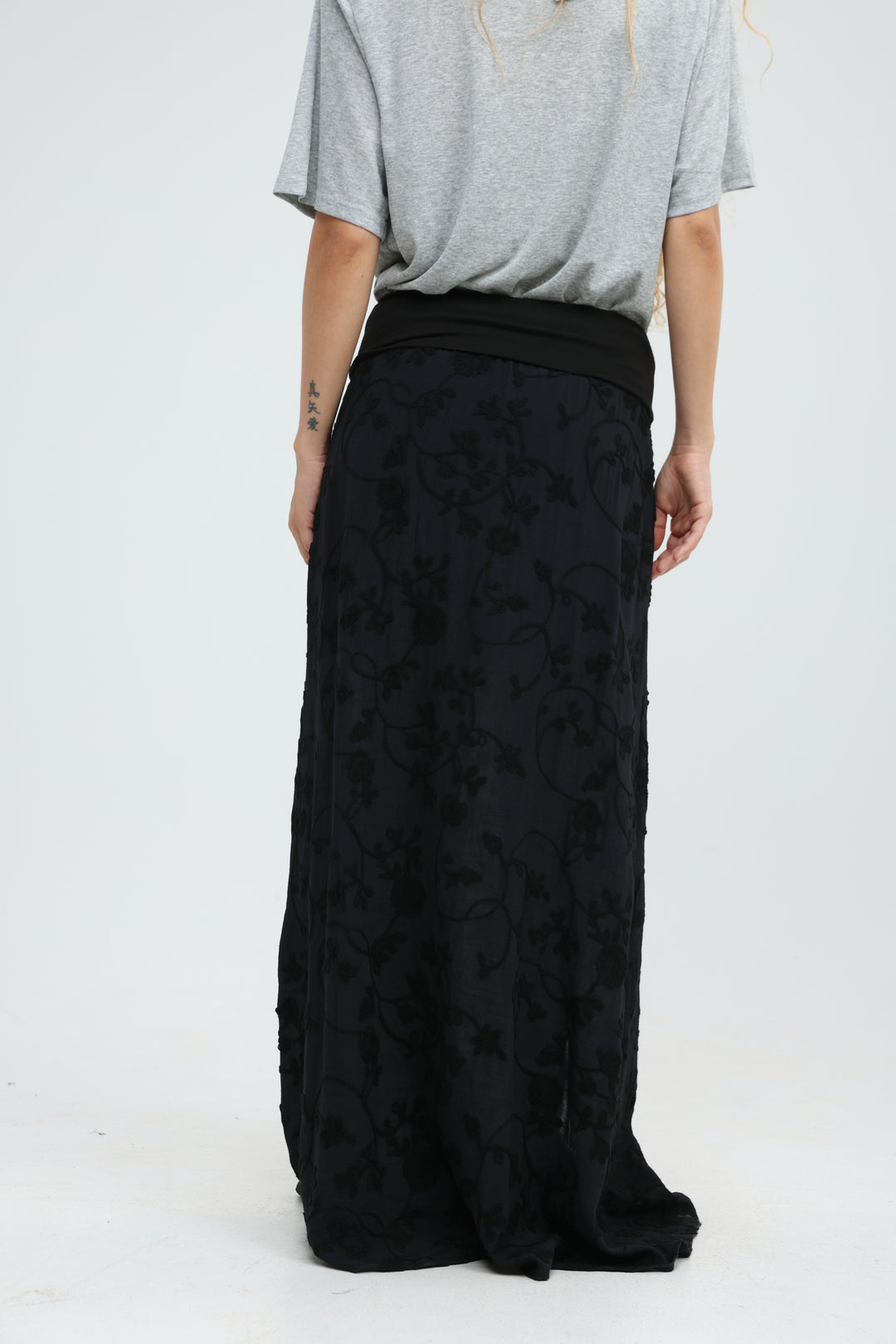 Prado Black Maxi Skirt