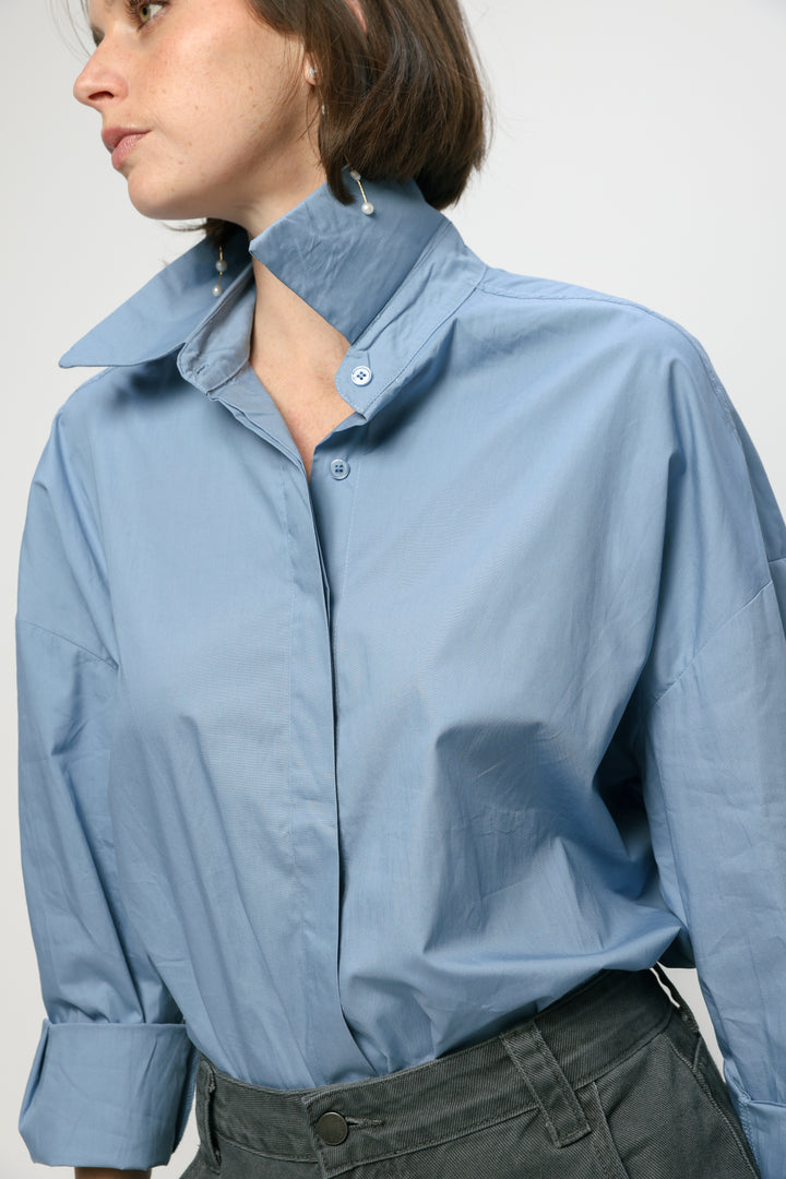 Classic Blue Buttoned Shirt