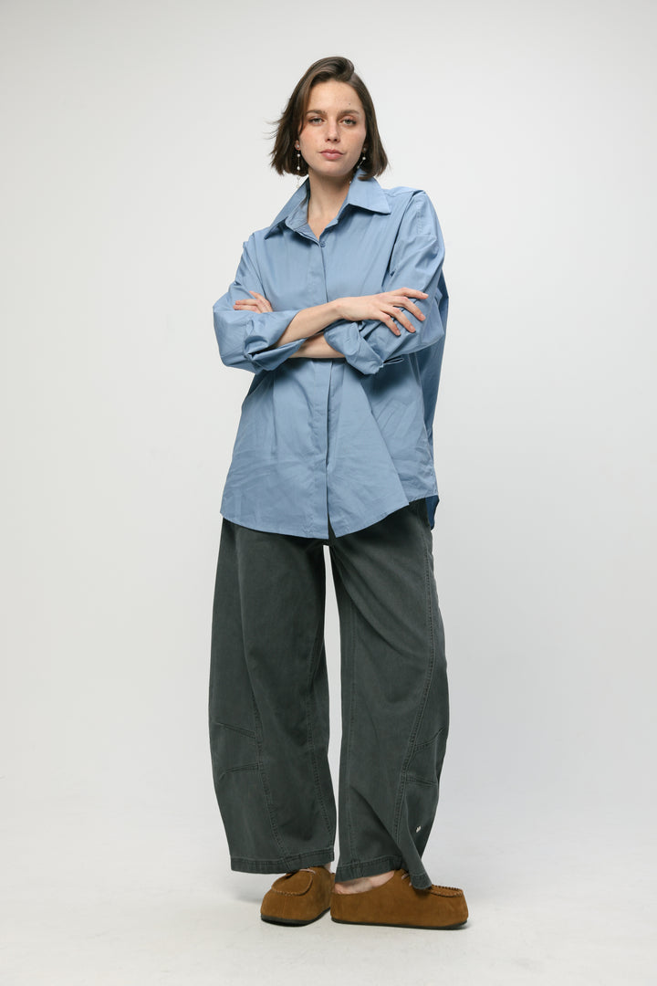 Classic Blue Buttoned Shirt