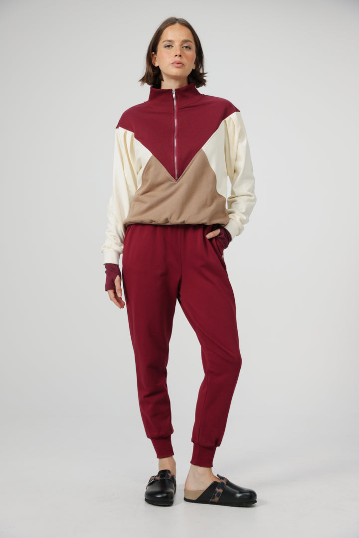 Melting Wine Mix Sweatshirt