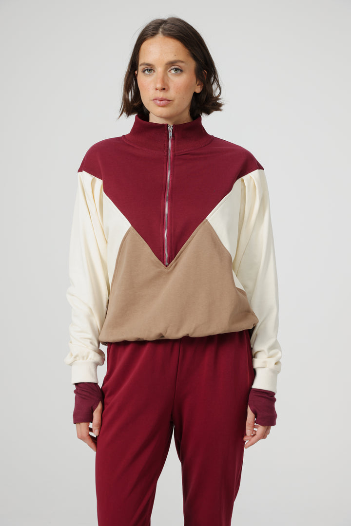 Melting Wine Mix Sweatshirt