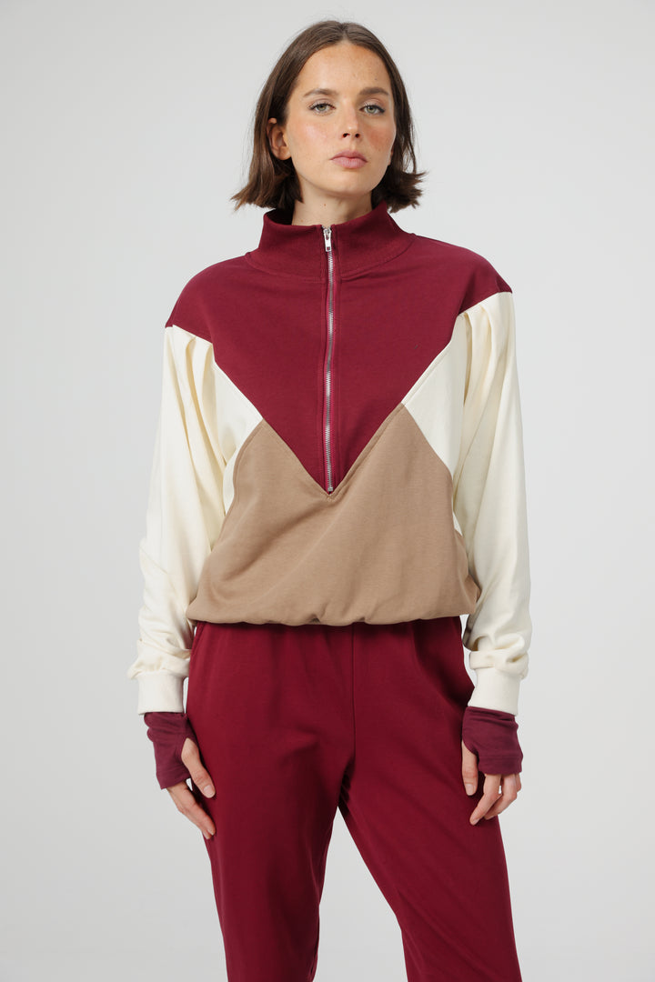 Melting Wine Mix Sweatshirt