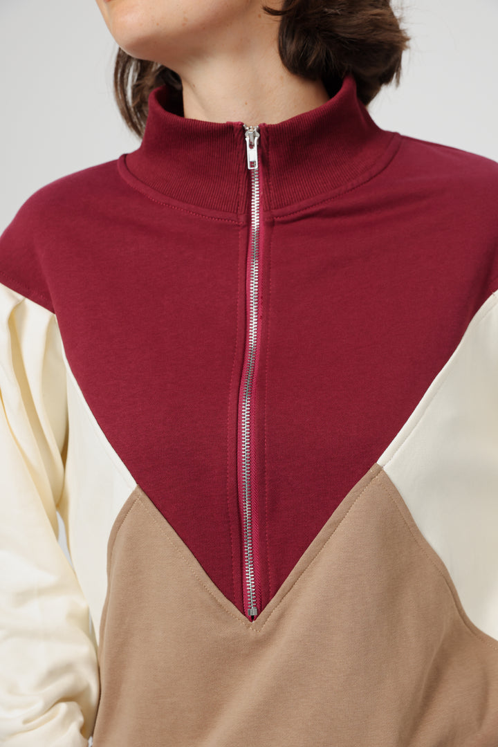 Melting Wine Mix Sweatshirt