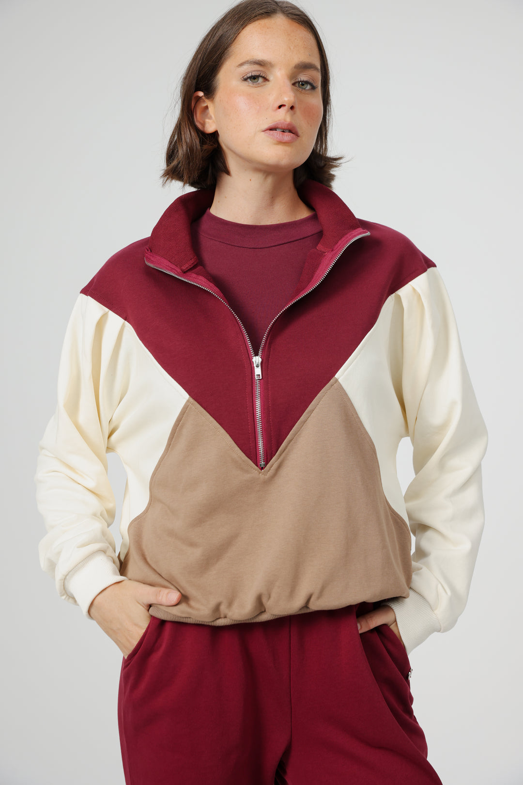 Melting Wine Mix Sweatshirt