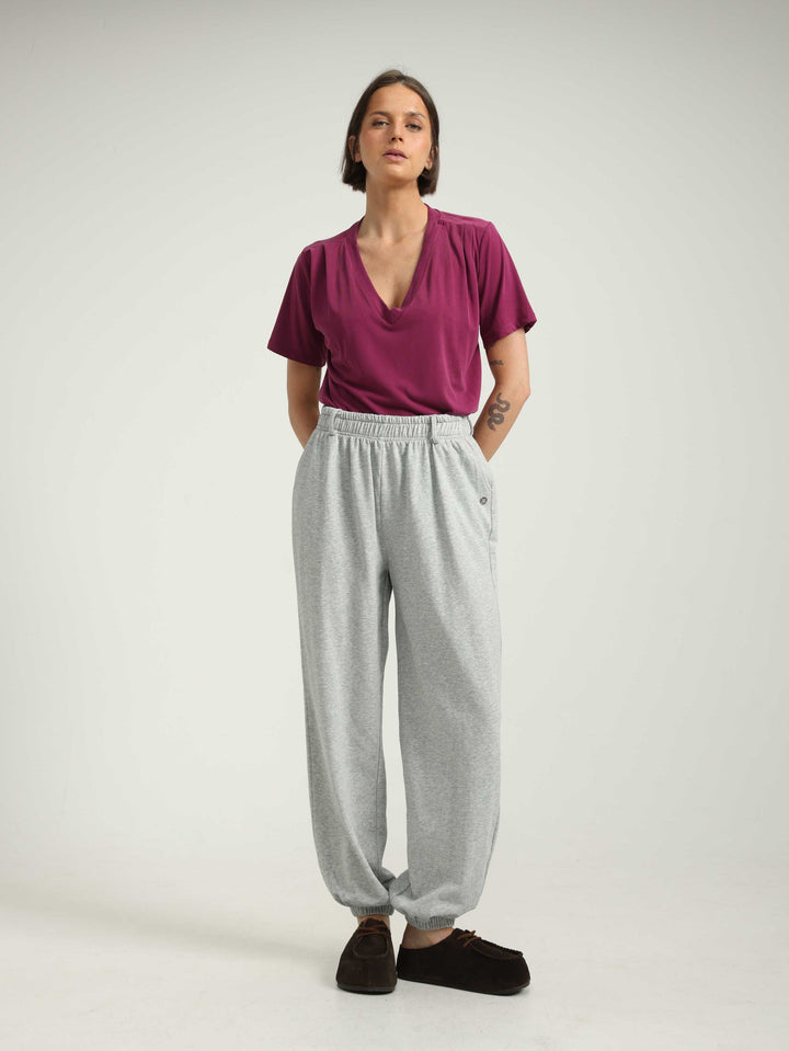 Just V Dark Pink T-Shirt